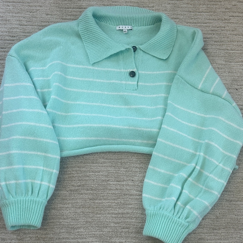 HYFVE Mint Green Knit Sweater